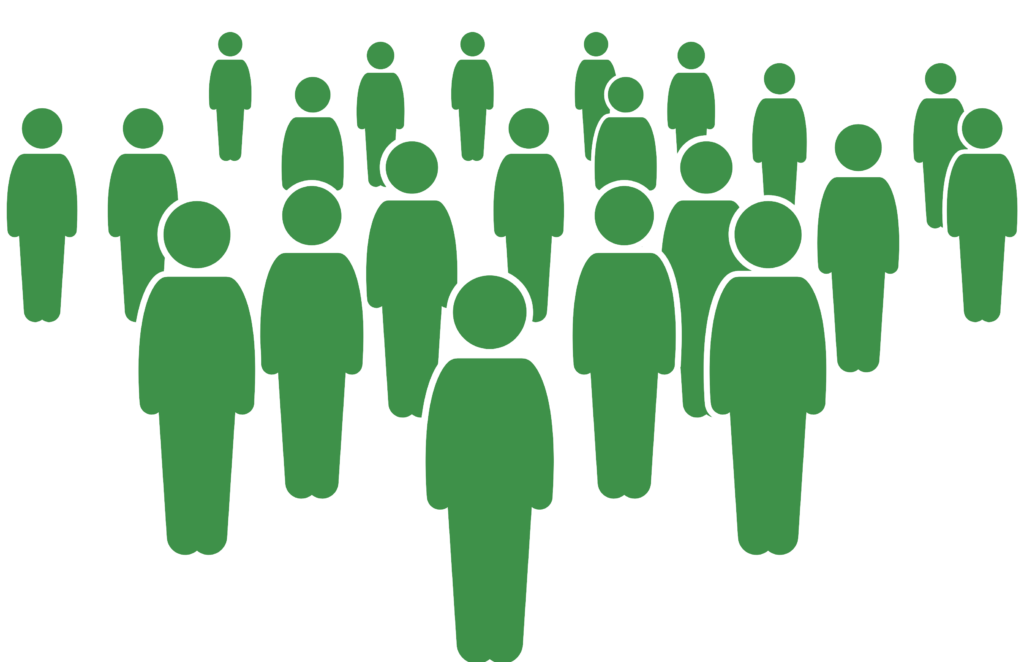 Crowd icons green